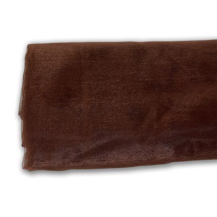 Brown organza fabric
